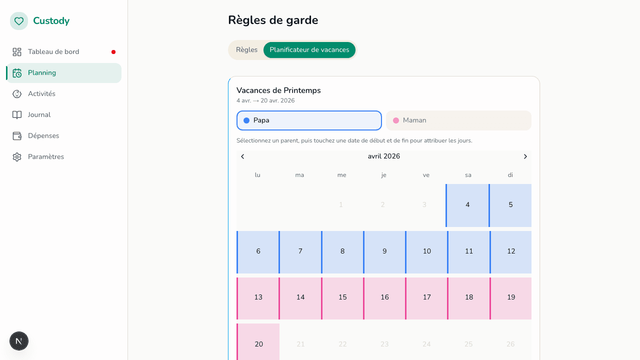 Vacation planner